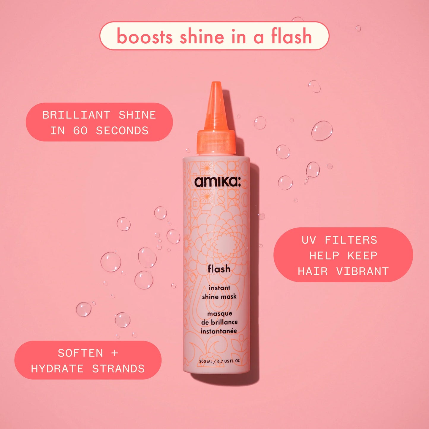 Flash Instant shine mask for shiny hair