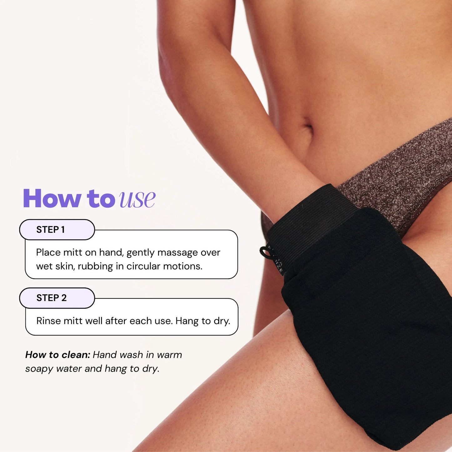Luna Bronze Exfoliating Mitt