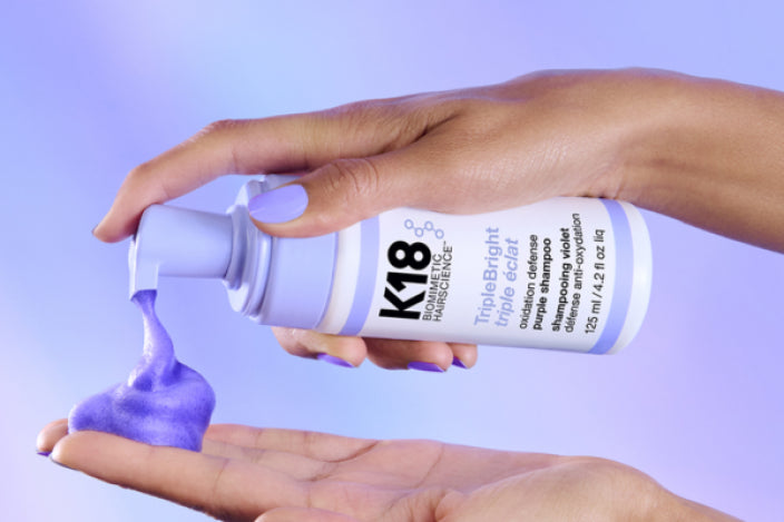 TripleBright oxidation defense purple shampoo