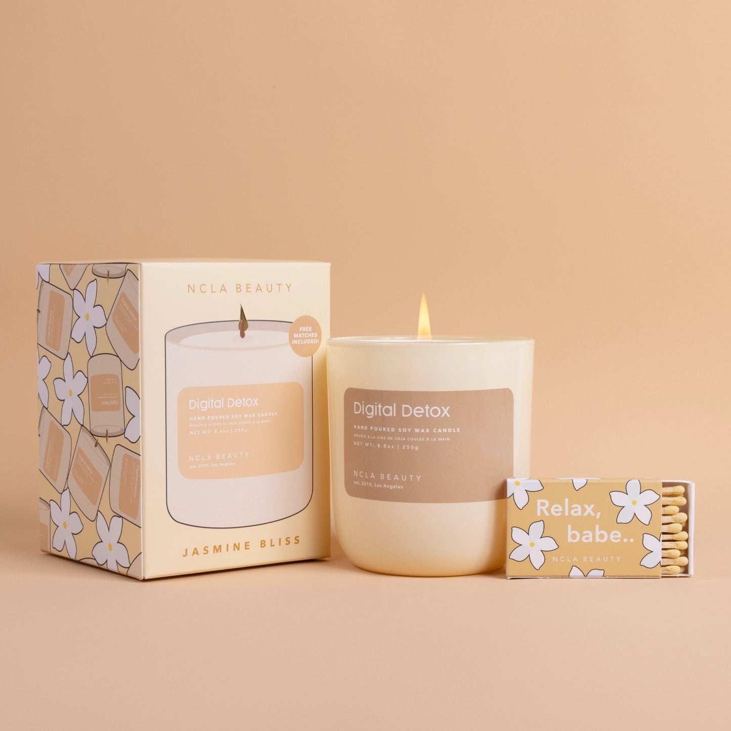 Digital Detox (Jasmine Bliss) Soy Wax Candle