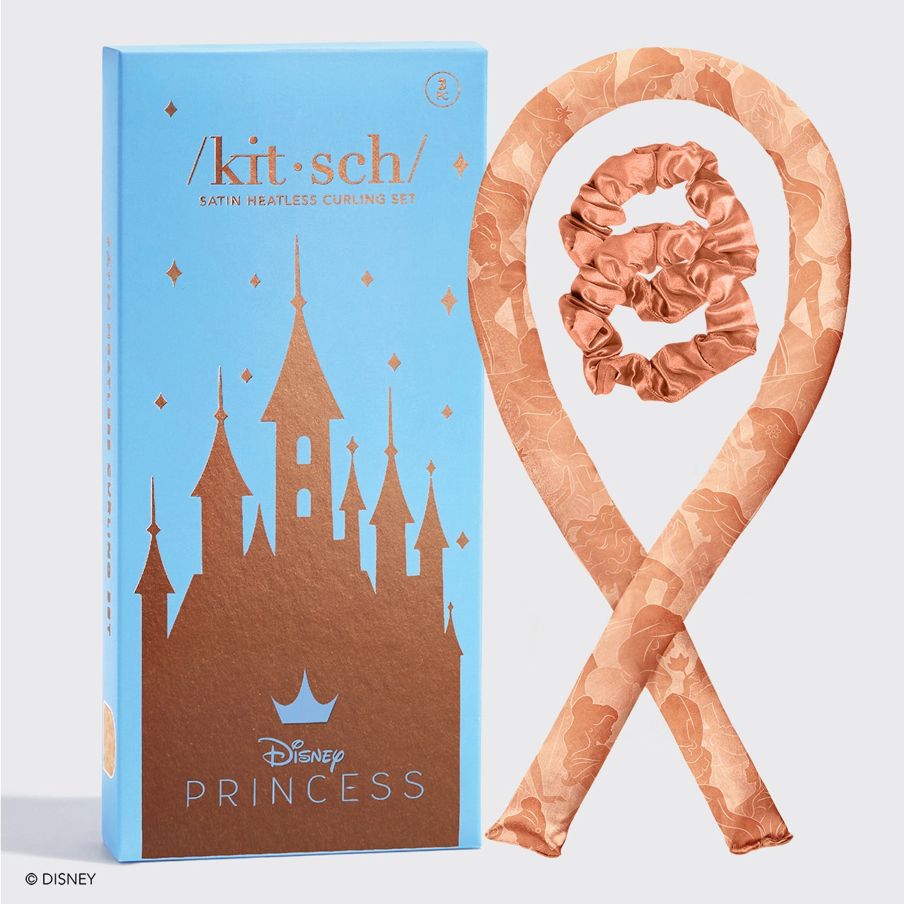 Disney X Kitsch Satin Heatless Curling Set - Princess Party