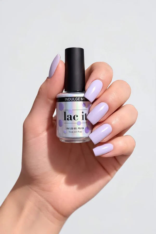 Lac it! Gel Polish | Indulge Me - A cool lilac crème