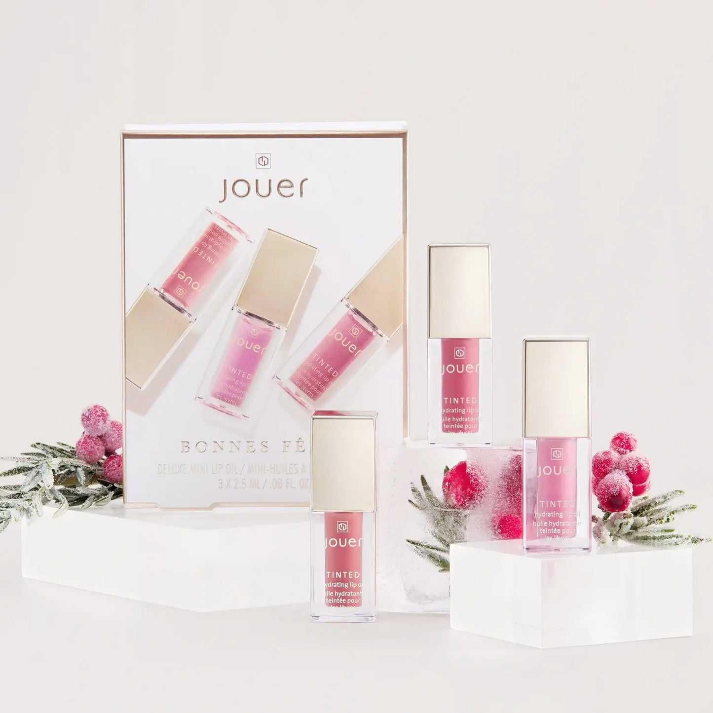 Bonnes Fêtes Deluxe Mini Lip Oil Trio