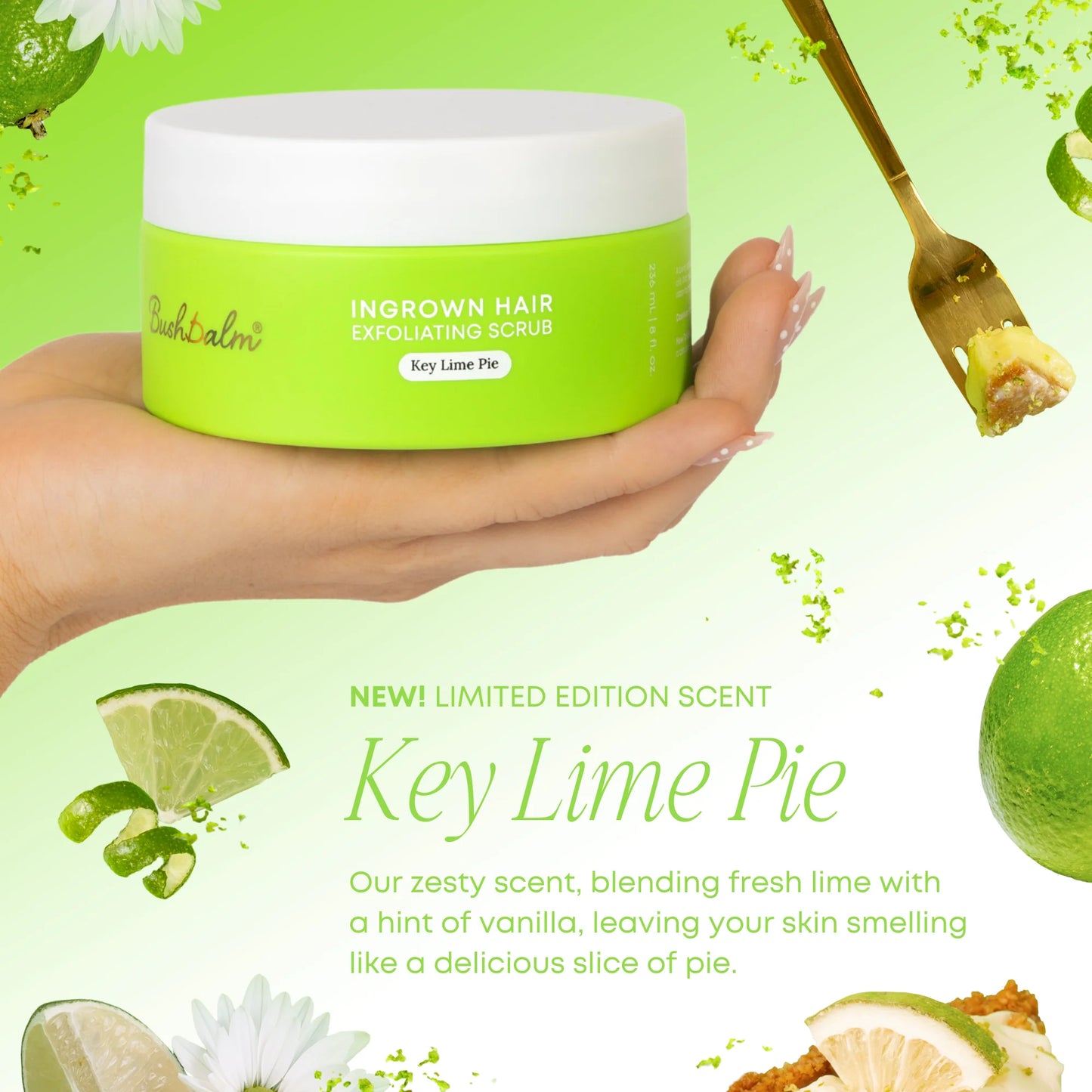 Ingrown Hair Exfoliating Body Scrub - Key Lime Pie