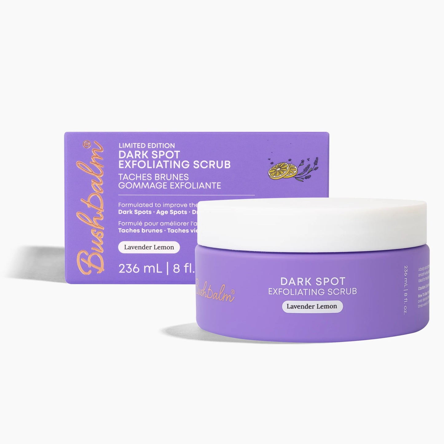 $250 Perk: BushBalm Lavender Lemon Dark Spot Scrub