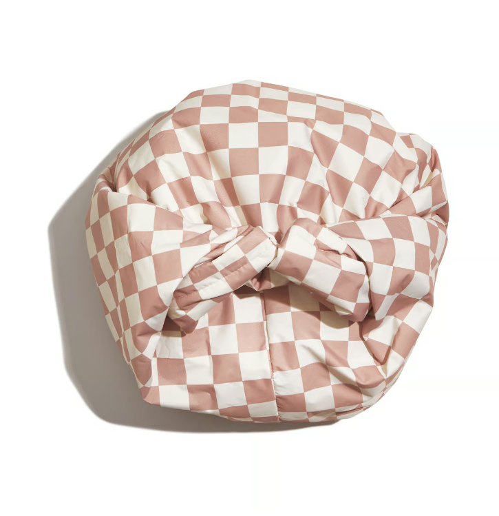 Satin Lined Luxury Shower Cap - Checker