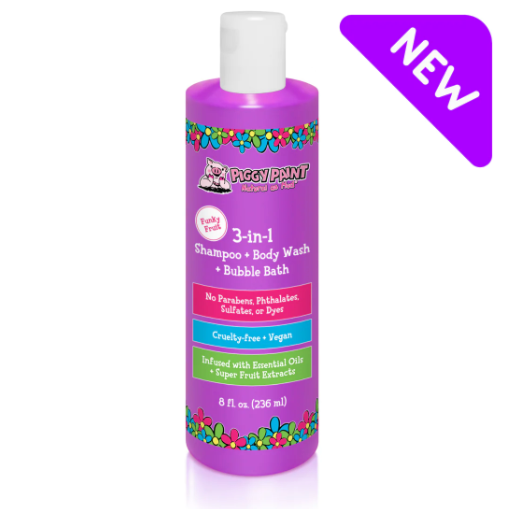 3-in-1 Shampoo + Body Wash + Bubble Bath