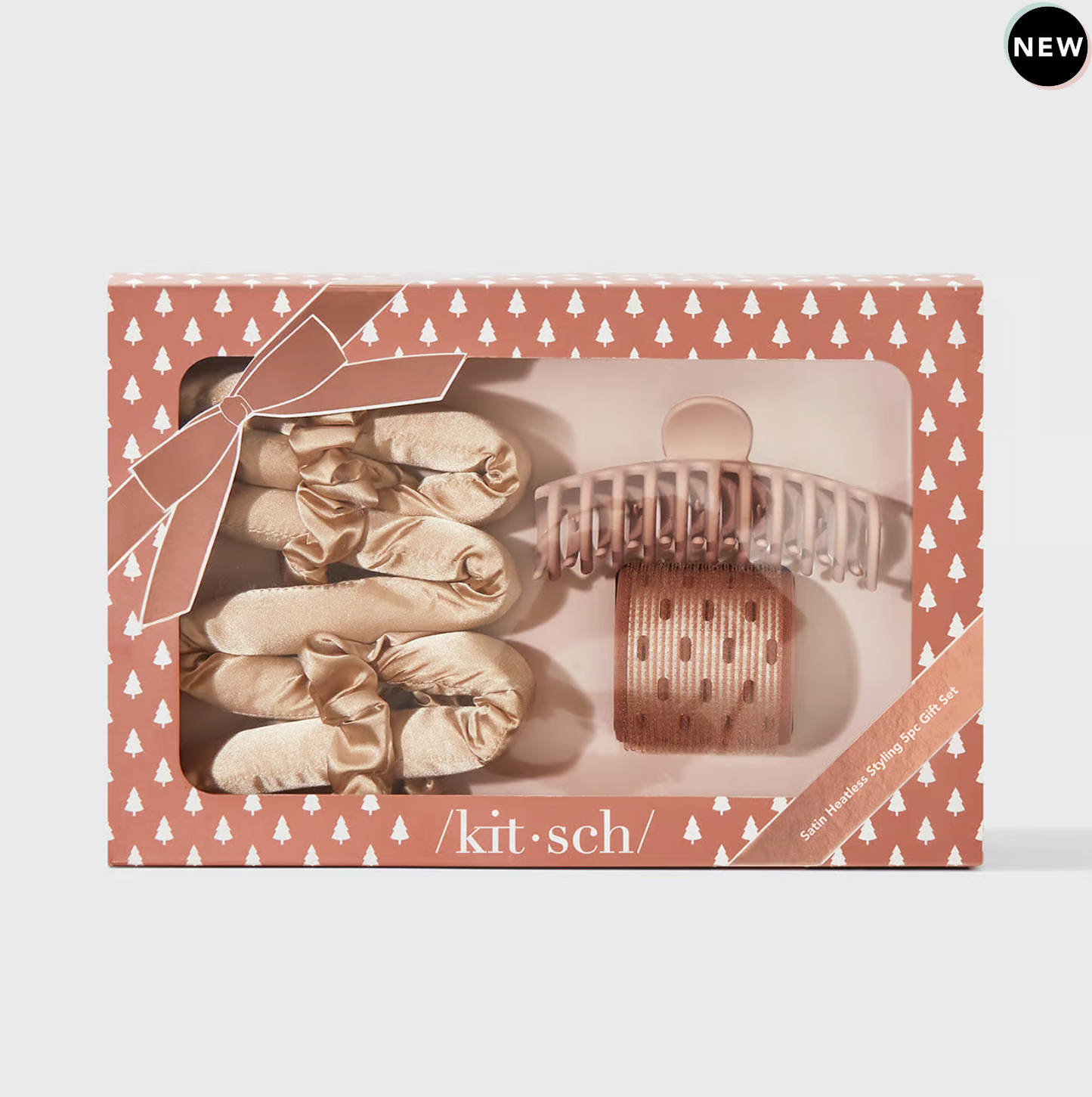 Holiday Satin Heatless Styling 5pc Gift Set