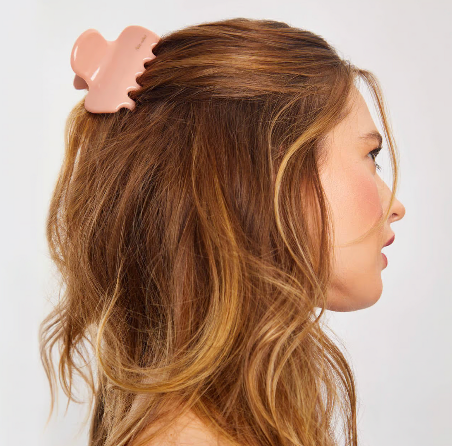 Recycled Plastic Puffy Cloud Clip- Rosewood