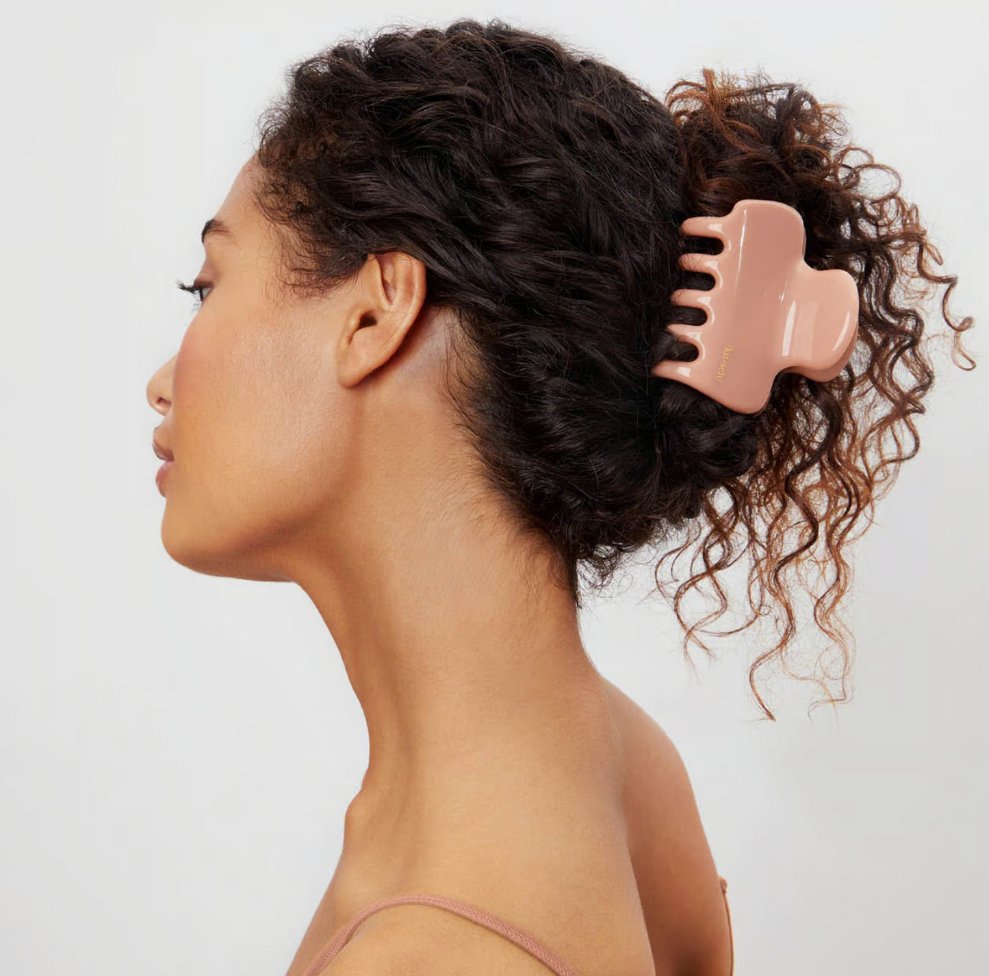 Recycled Plastic Puffy Cloud Clip- Rosewood