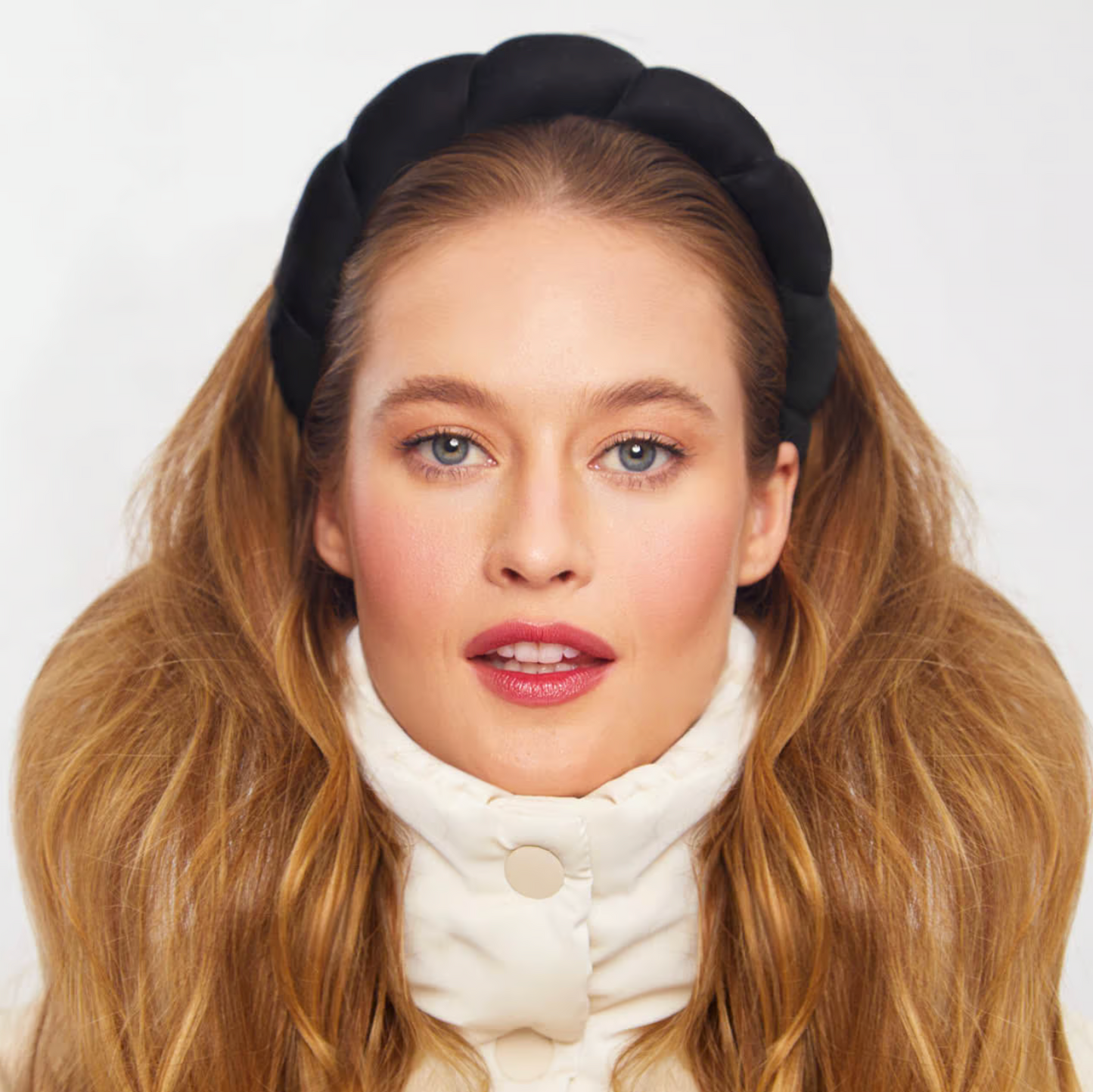 Recycled Fabric Cloud Headband 1pc - Black