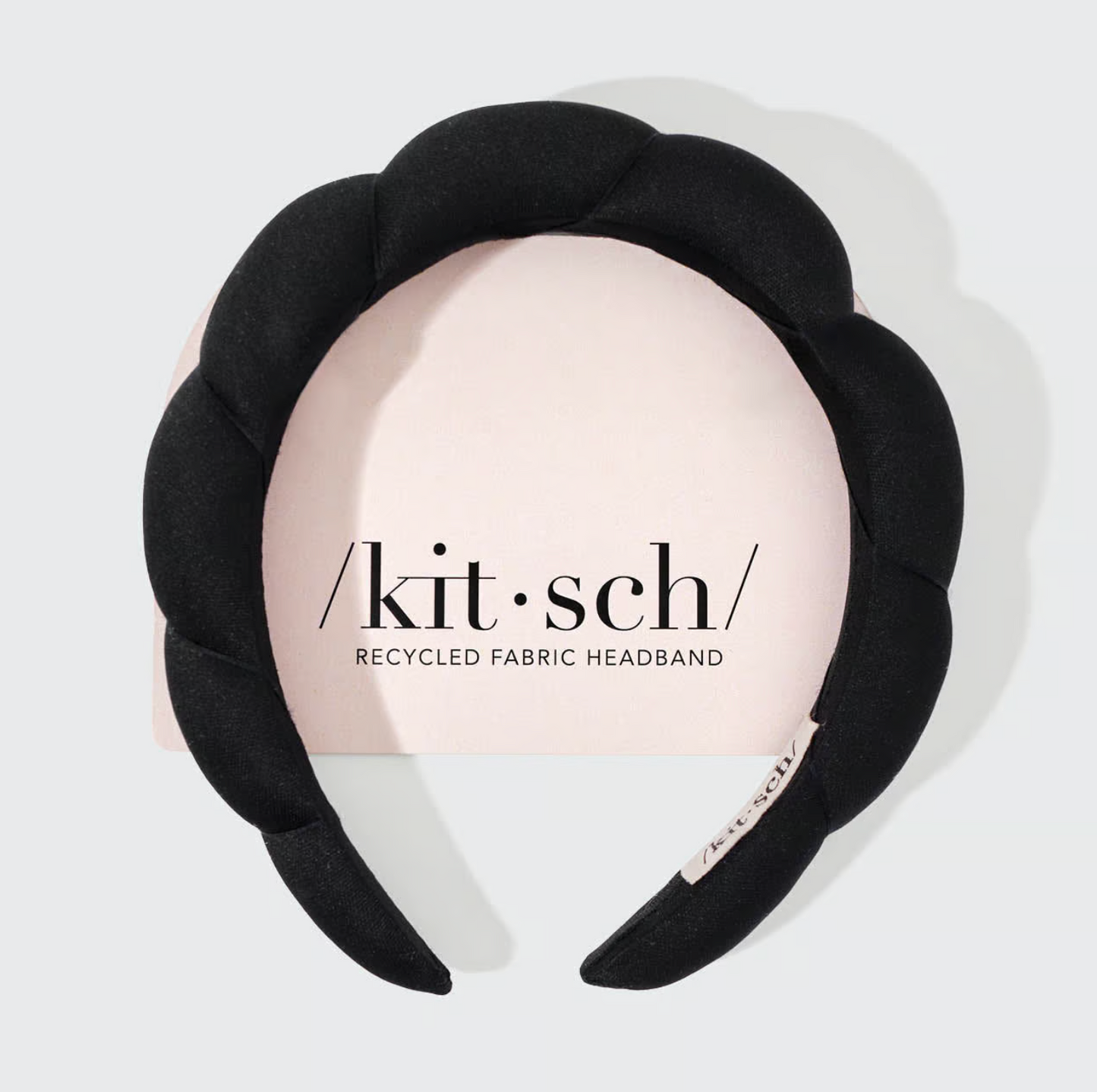 Recycled Fabric Cloud Headband 1pc - Black