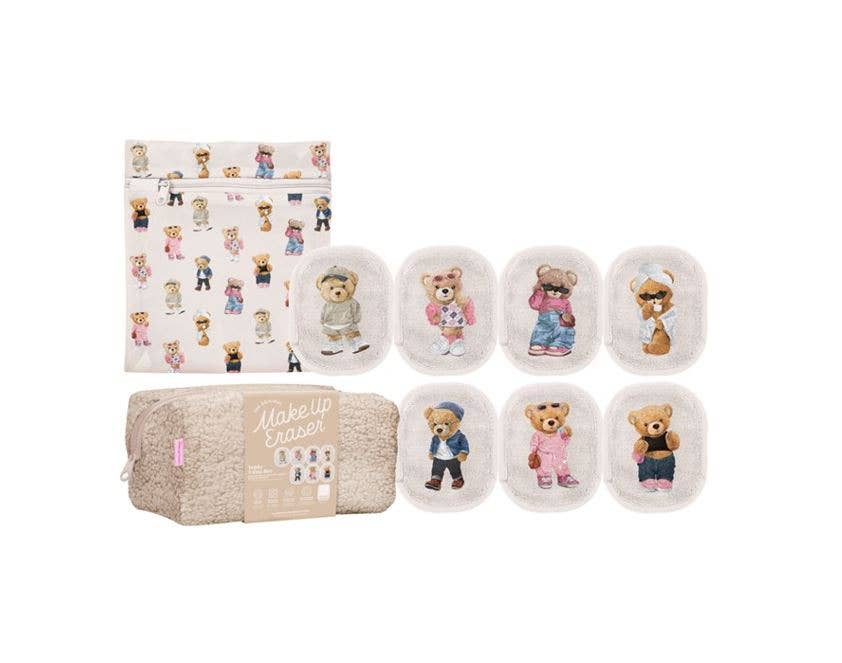Teddy Bear 7-Day Gift Set & Cosmetic Bag