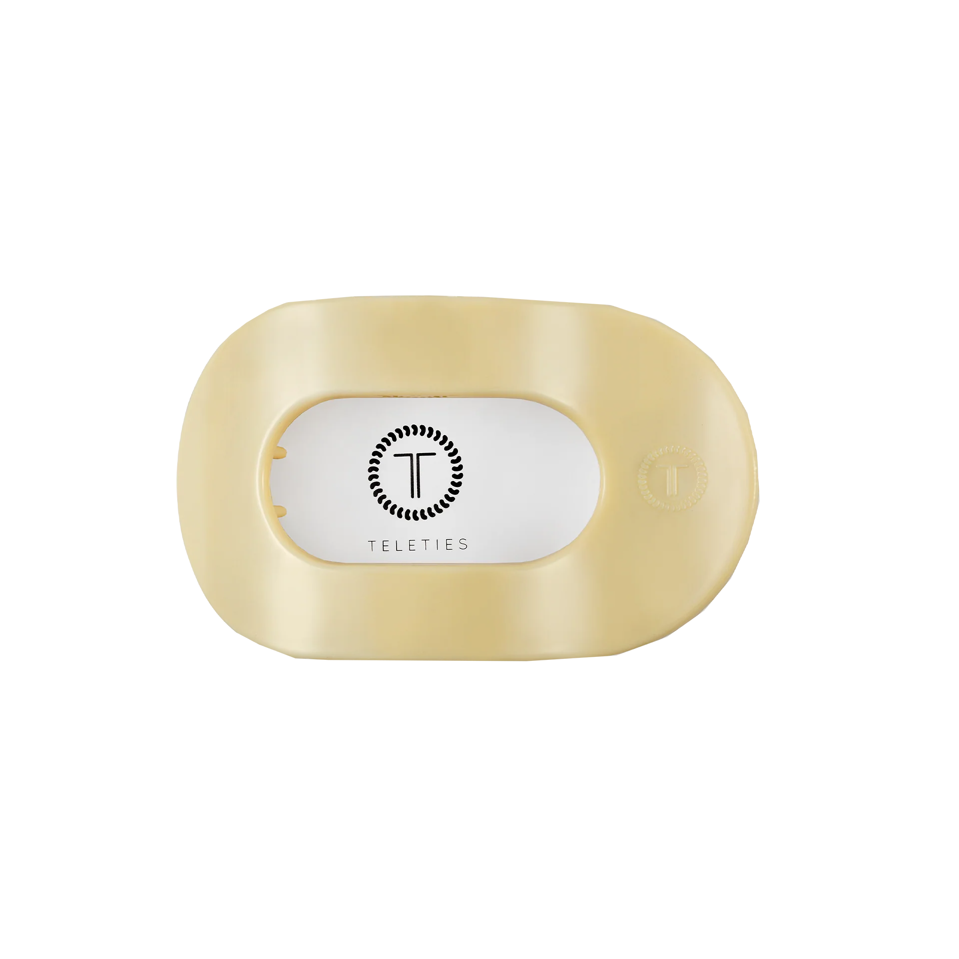 Butter Yellow Flat Round Hair Clip (3 Sizes)