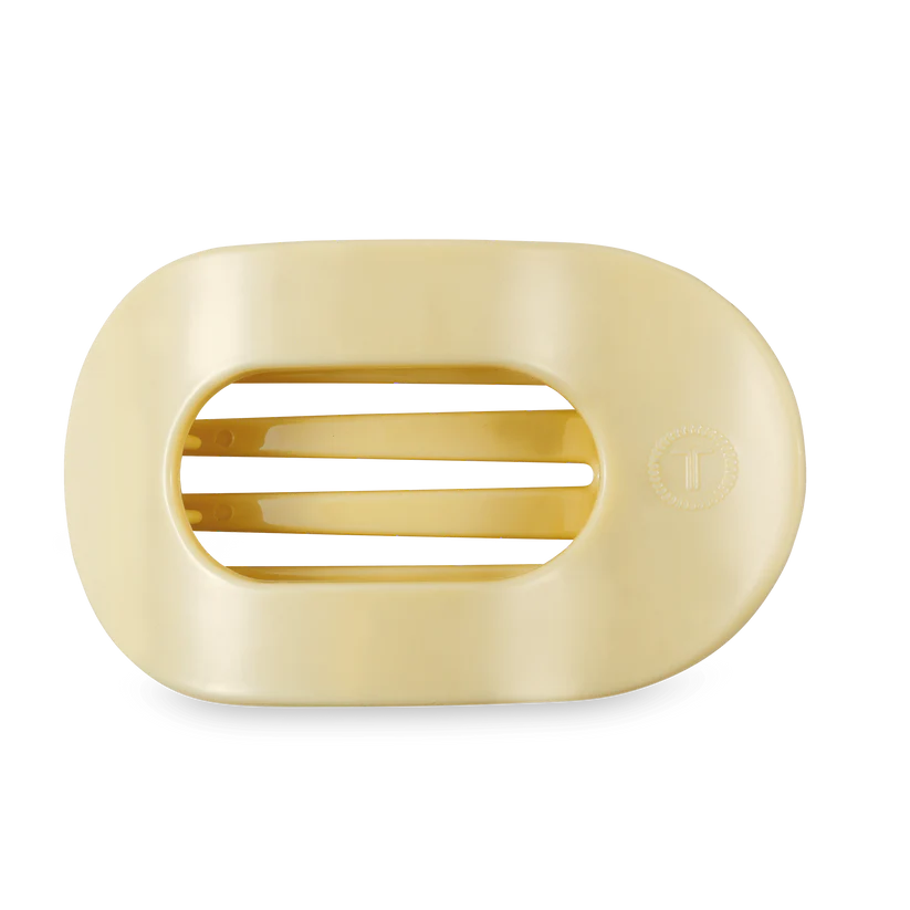 Butter Yellow Flat Round Hair Clip (3 Sizes)