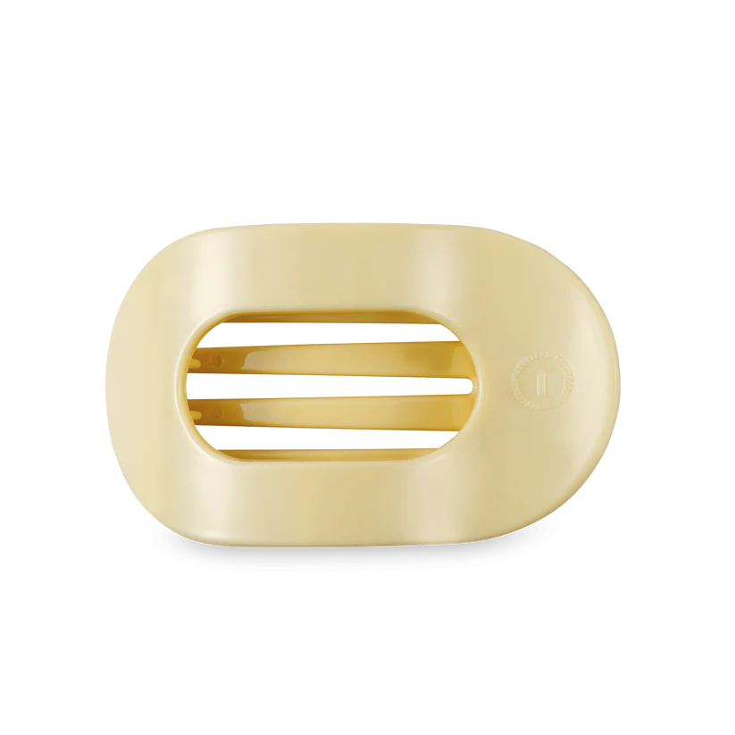 Butter Yellow Flat Round Hair Clip (3 Sizes)