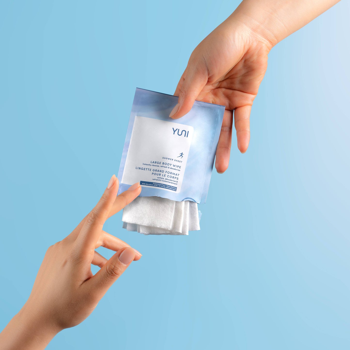 YUNI Unscented Shower Sheets Box of 12