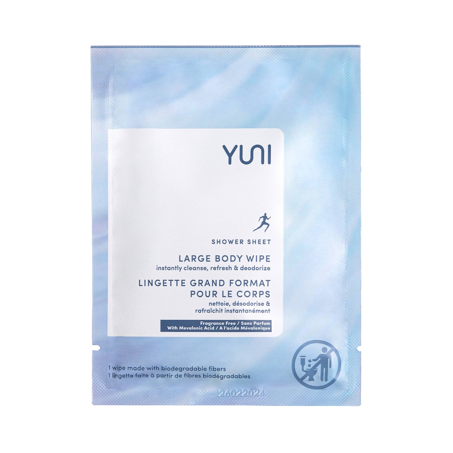 YUNI Unscented Shower Sheets Box of 12
