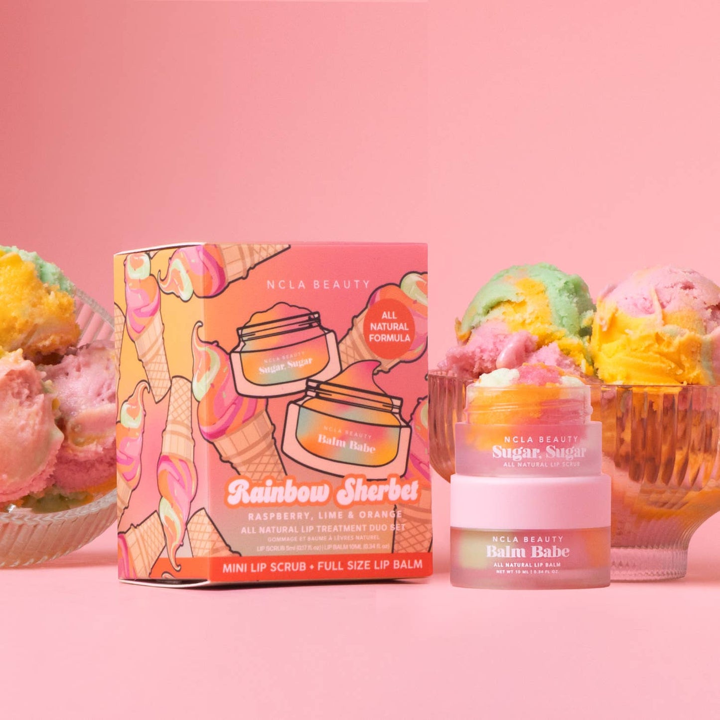 Rainbow Sherbet Lip Care Set