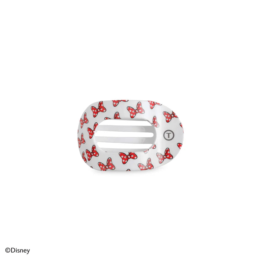 Minnie Mouse Loves Her Bows! Flat Round Hair Clip