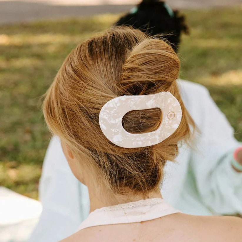 Soft Surf Flat Round Hair Clip