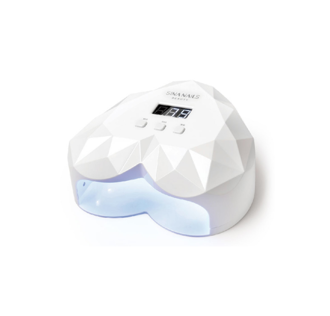 White Heart Shape LED Nail Curing Lamp