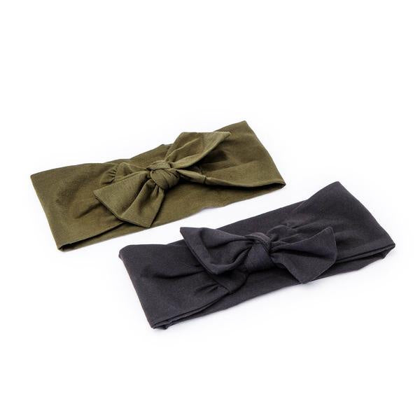 Cotton Adjustable Headband 2pc (2 color variants)