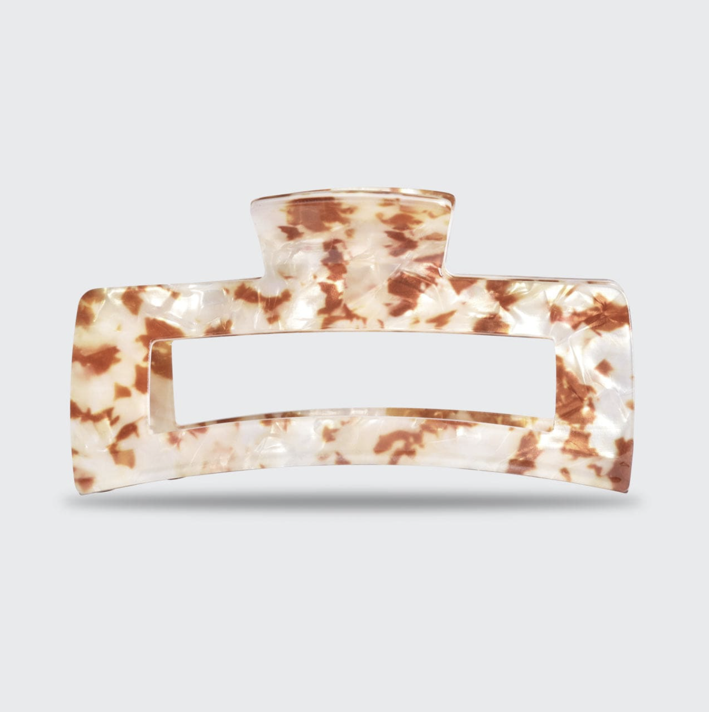 Eco-Friendly Jumbo Open Shape Claw Clip - Brown