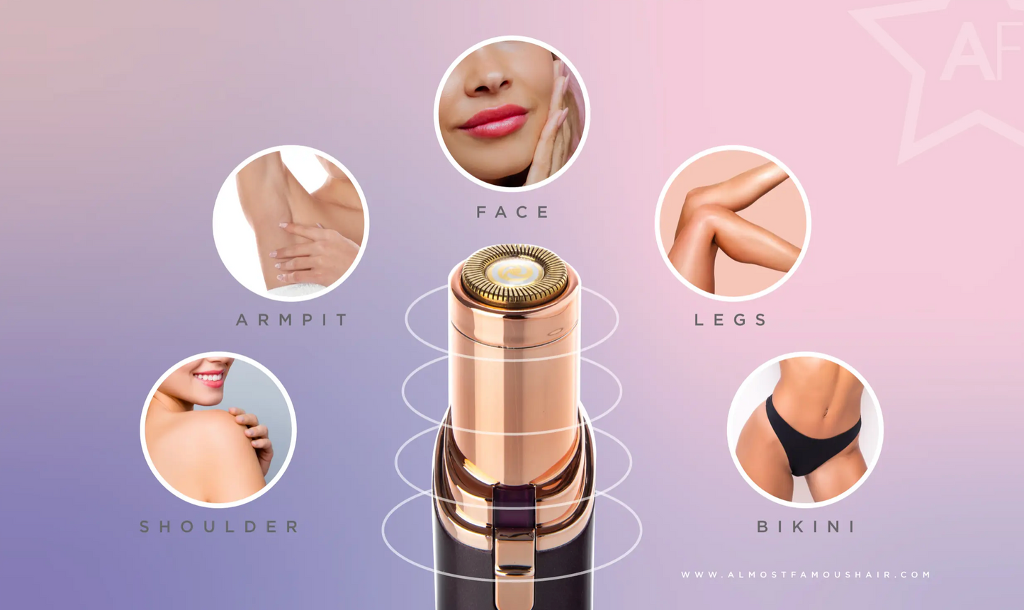 BUZZ It Shaving Wand with Rose Gold Accents - Twilight