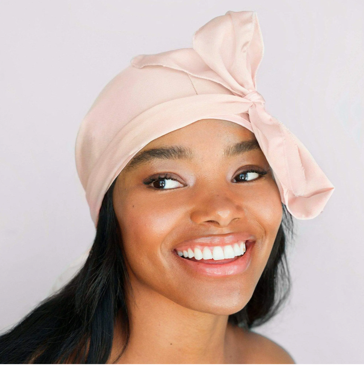 Satin Sleep Cap in Blush