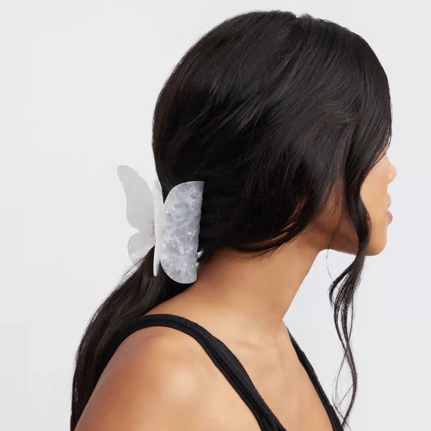 Eco-Friendly Claw Clip - White Butterfly