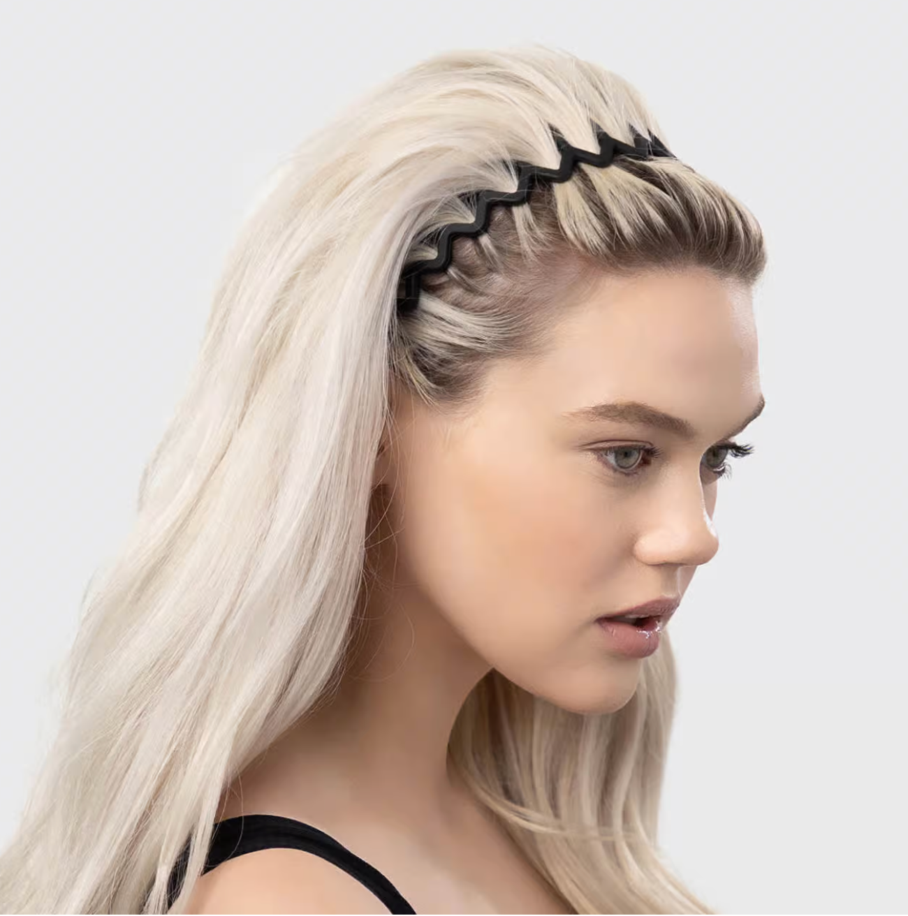 Zig Zag Headband 2pc - Black and Tort