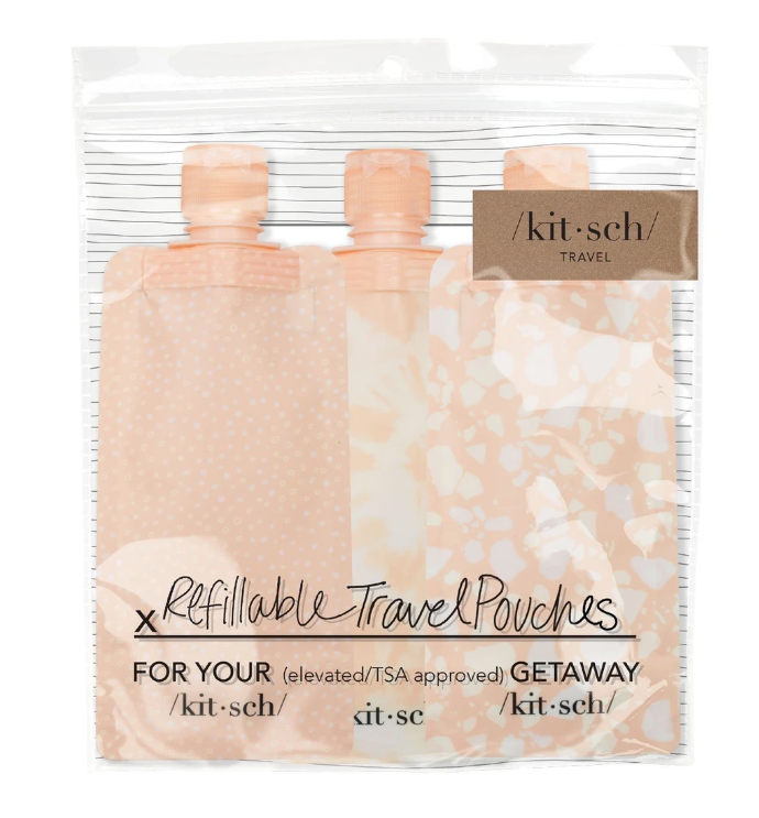 Refillable Travel Pouch 3 pc set