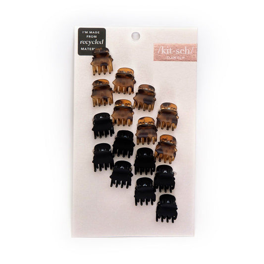Mini Classic Claw Clips 16pc - Recycled Plastic