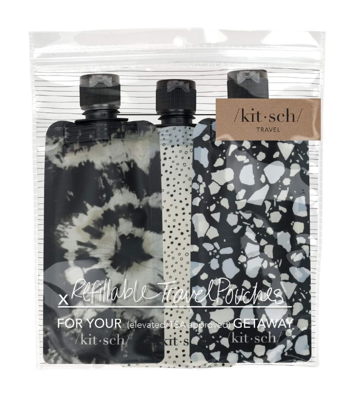 Refillable Travel Pouch 3 pc set