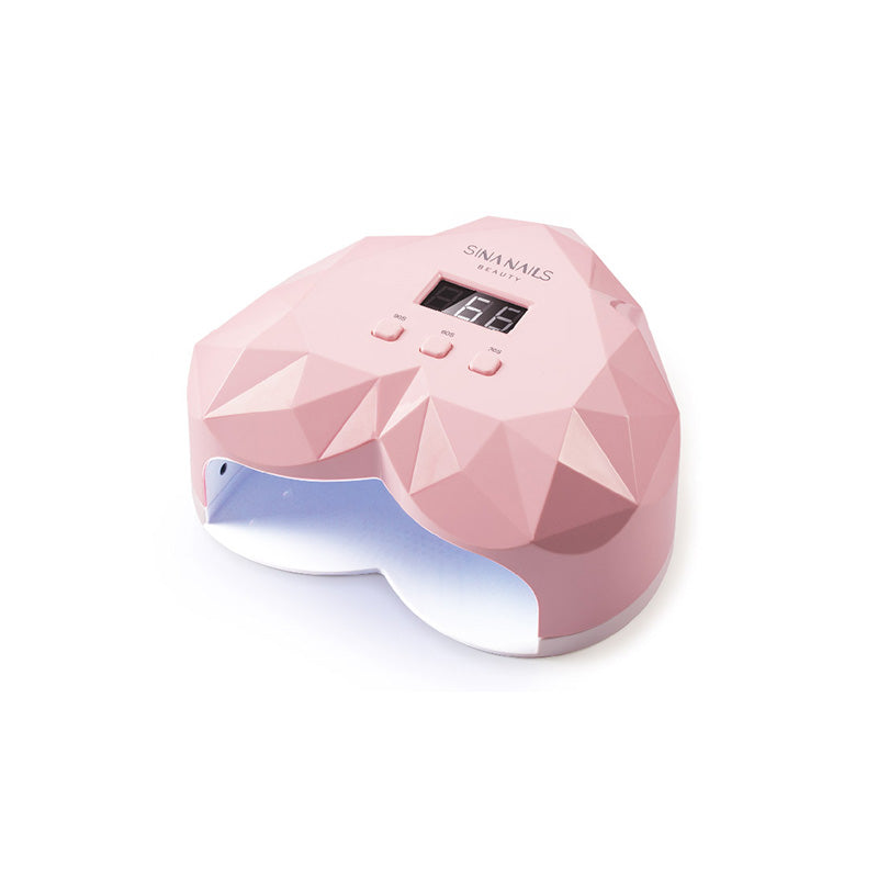 White Heart Shape LED Nail Curing Lamp