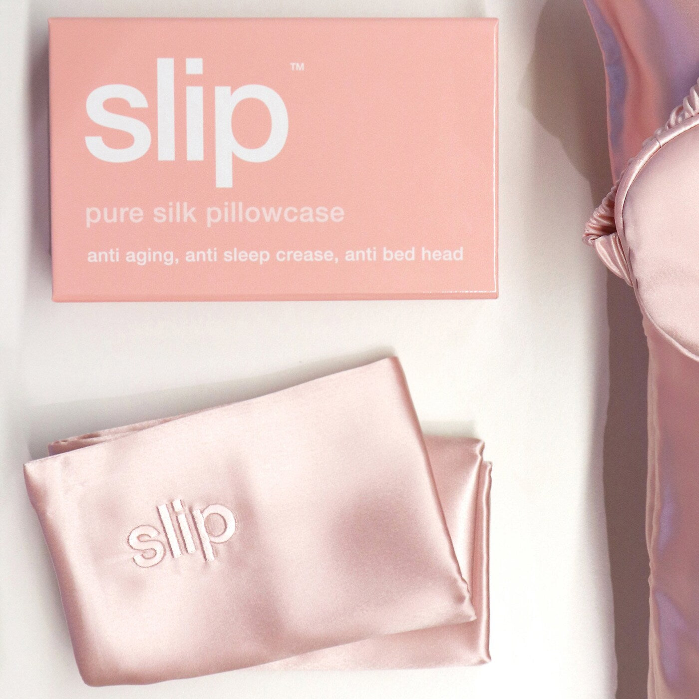 Slip Pure silk pillowcase - pink, two sizes