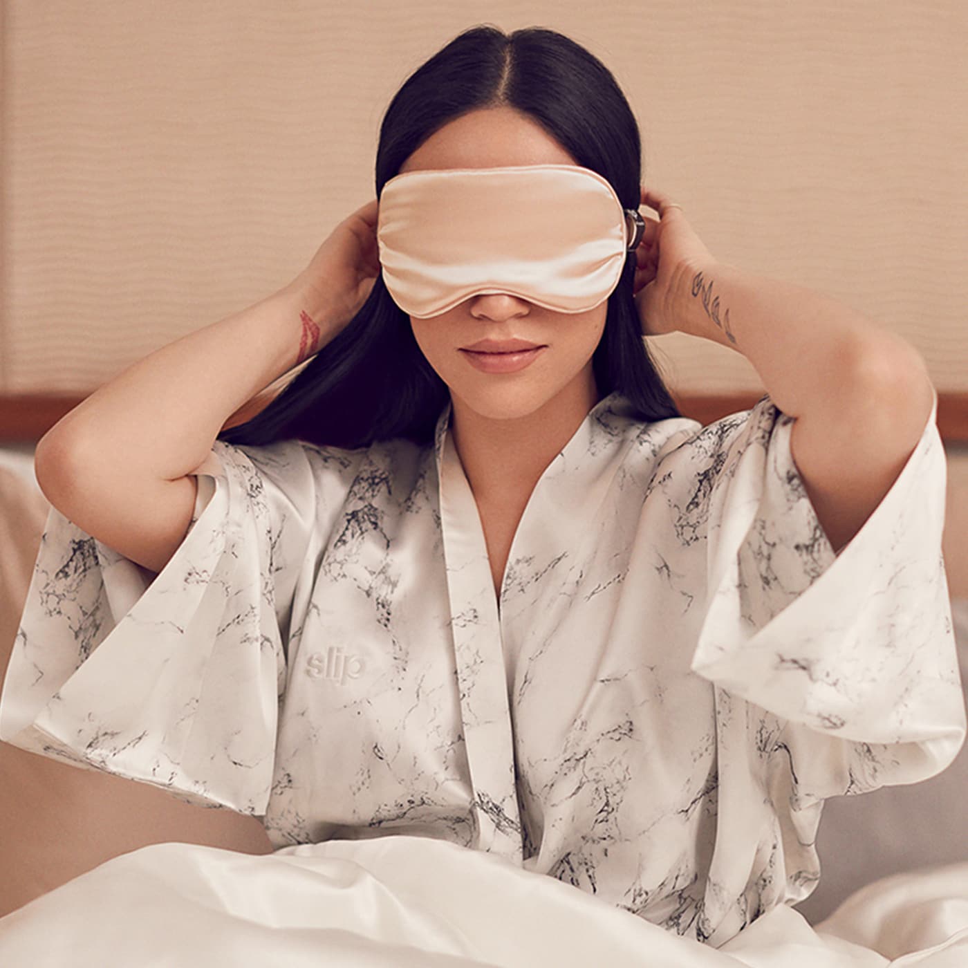 Pure Silk Sleep Mask - Caramel