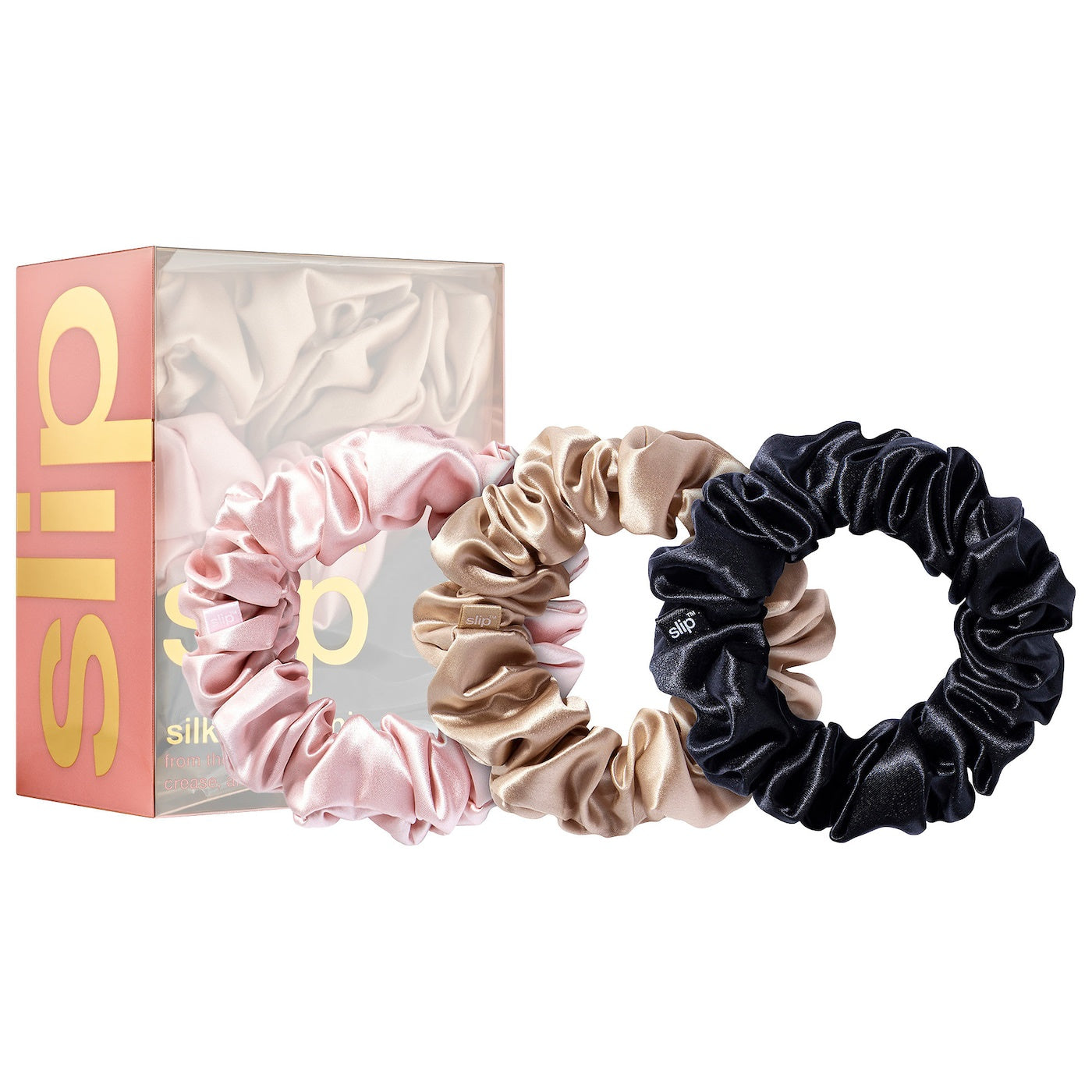 Silk Scrunchie - Large - Multi (set of 3)