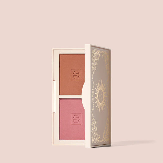 Sunburnt — brûlé (matte neutral earthy rose) & bisou (matte neutral deep rose)