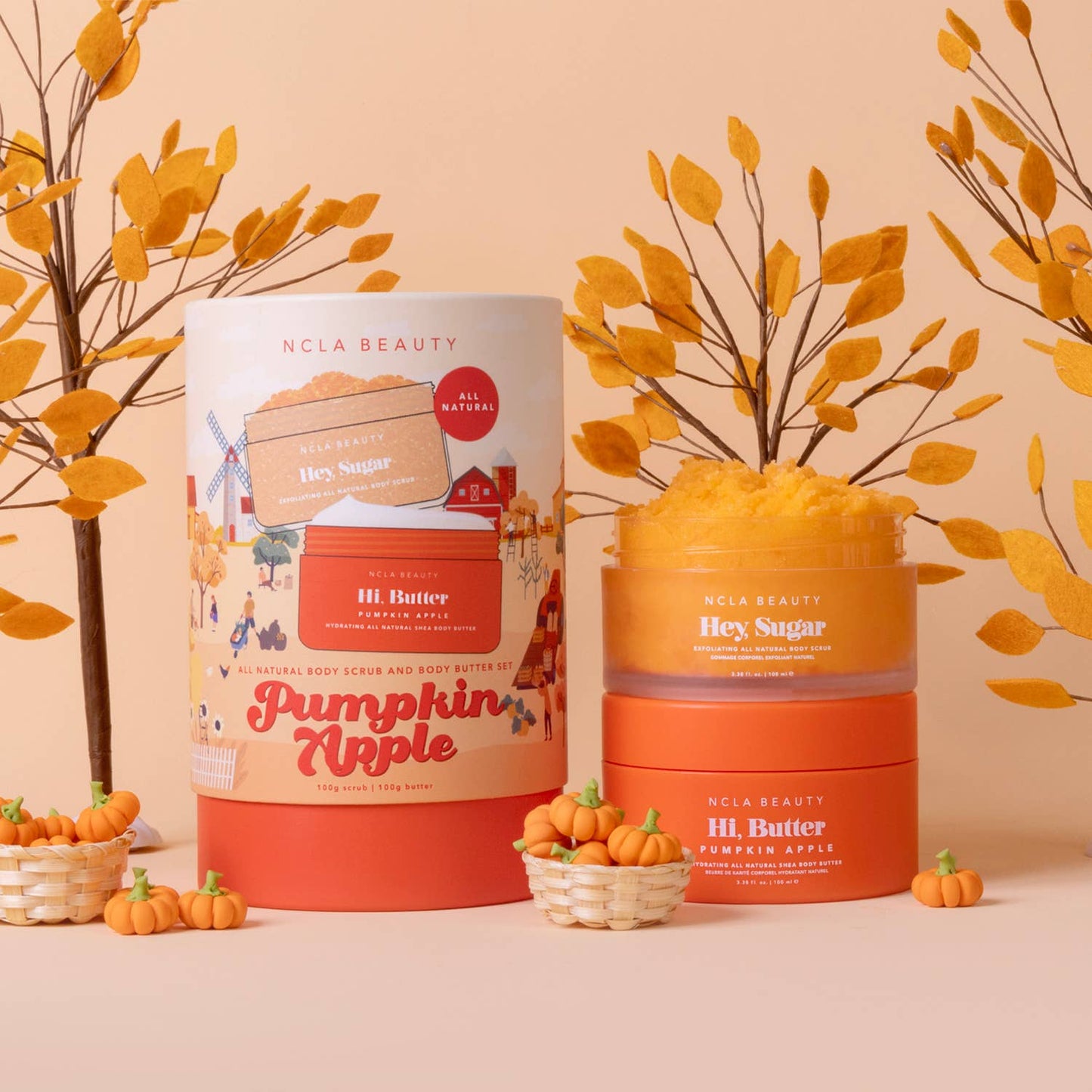 Pumpkin Apple Body Scrub + Body Butter Set