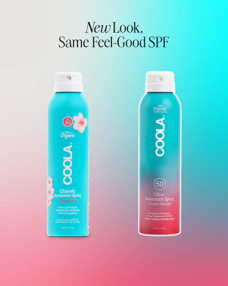 Clear Sunscreen Spray SPF 50 • Organic Guava Mango