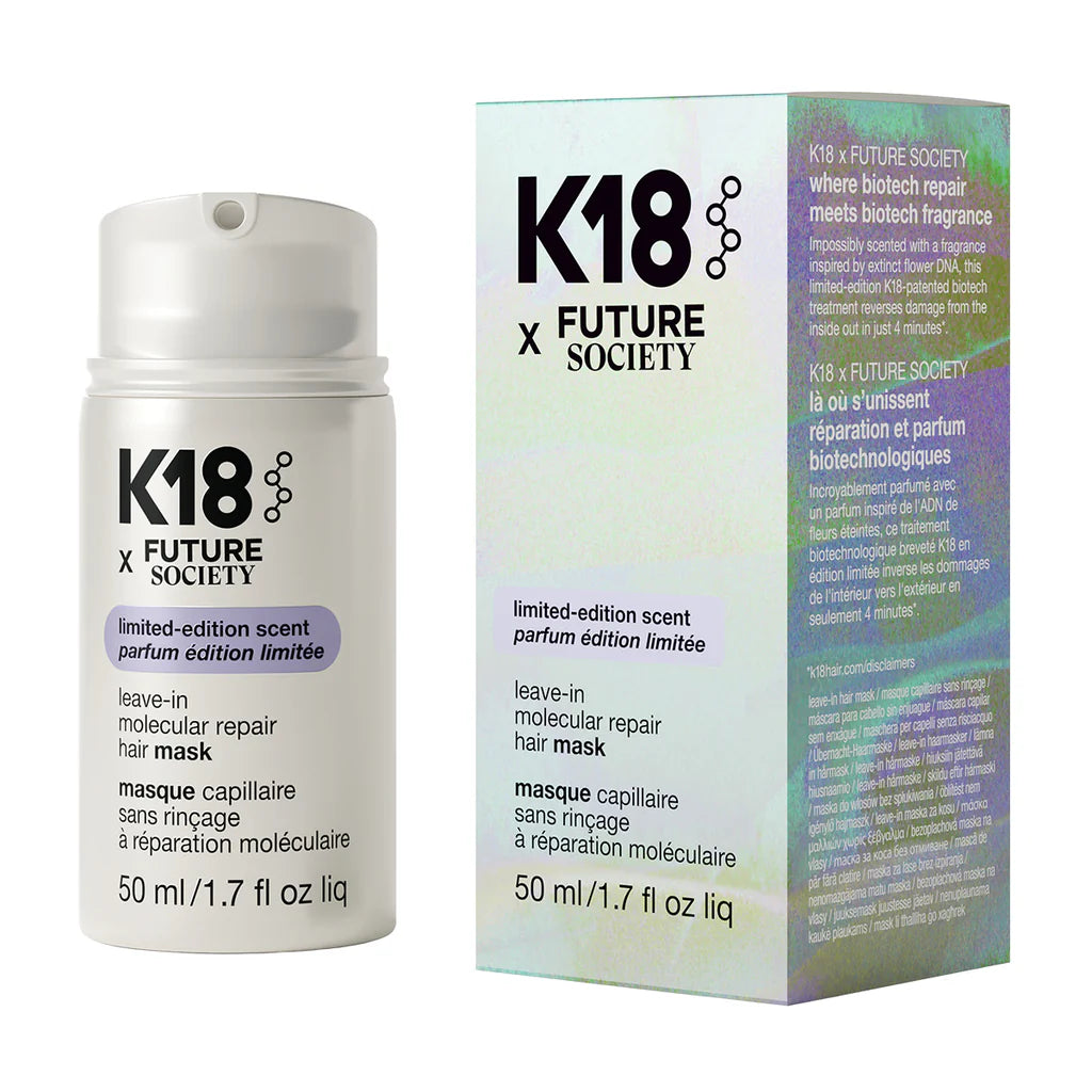 K18 x Future Society leave-in molecular hair mask