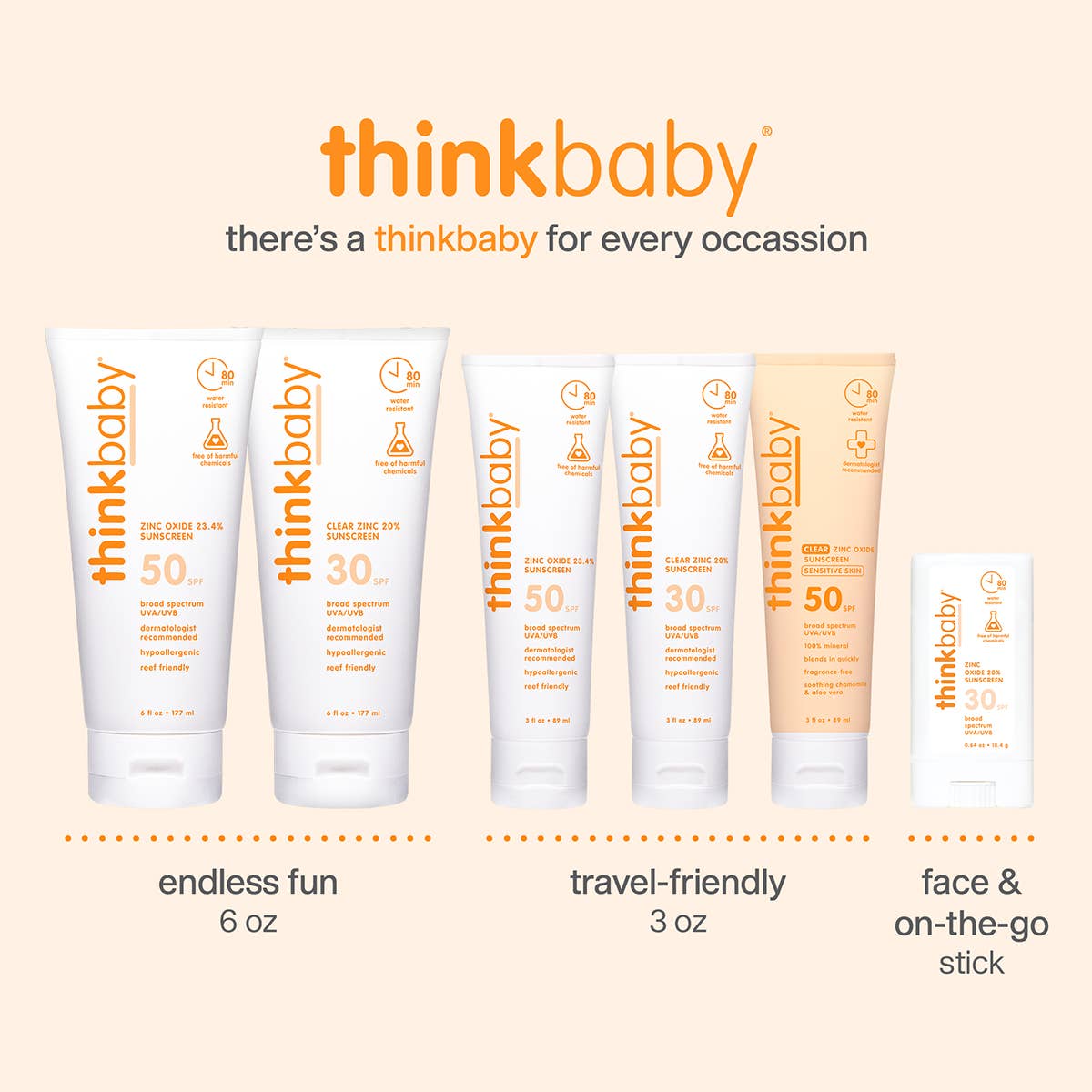 Baby Clear Zinc Sunscreen Sensitive Skin SPF 50 3 oz