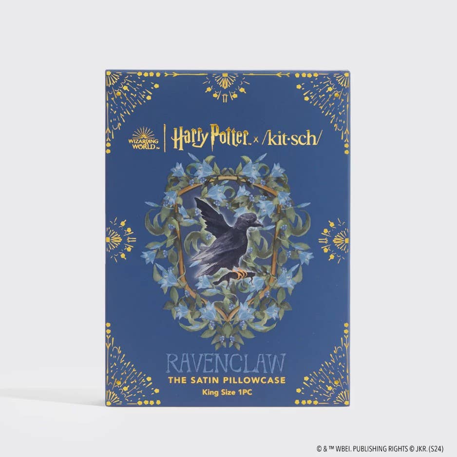 Harry Potter x Kitsch Satin Pillowcase King - Ravenclaw