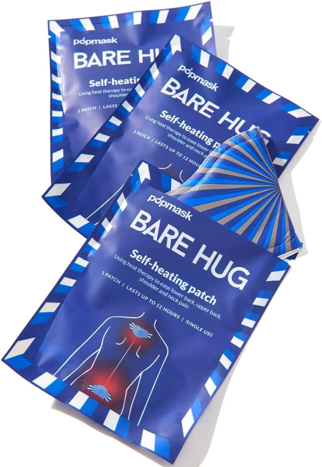 Bare Hug Large Heat Therapy Patches (3 Pack)