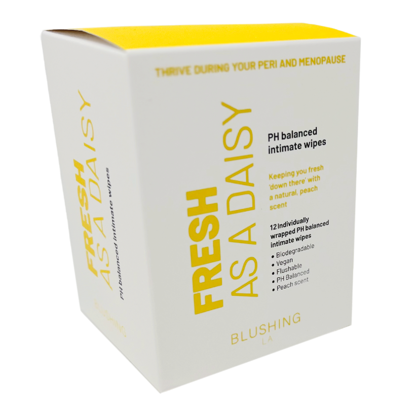 BLUSHING LA Fresh as a Daisy Menopause 10x PH Intimate Wipes