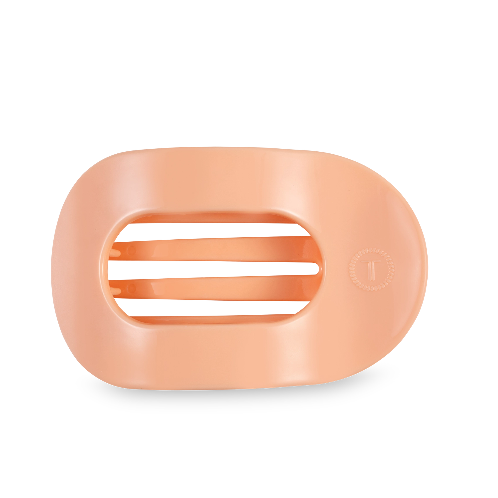 Peach Fuzz Flat Round Clip