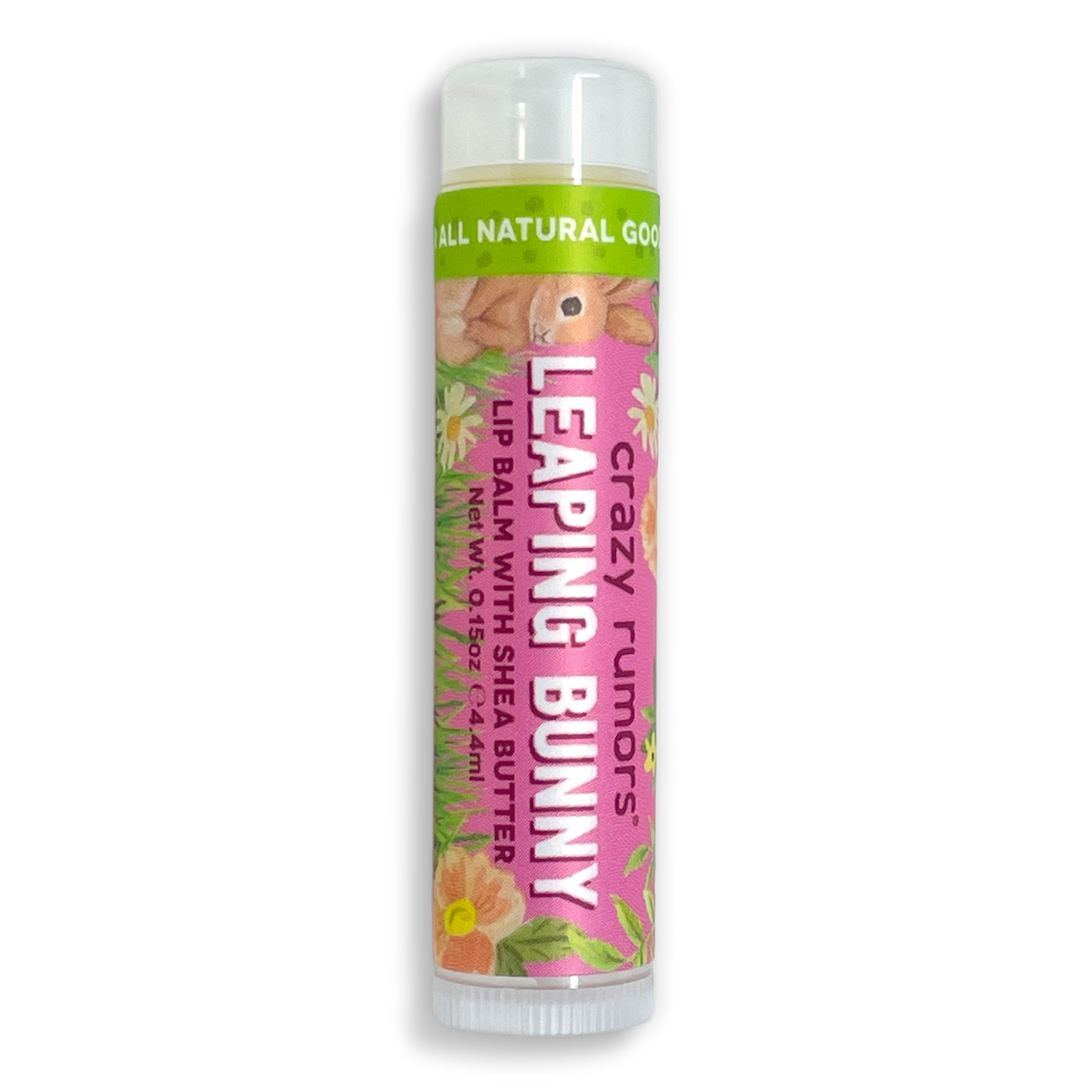 All Natural, Vegan Leaping Bunny Plum Apricot Lip Balm - Easter / Spring