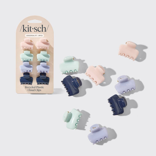 Recycled Plastic Mini Cloud Clips 8pc Set- Garden Bouquet